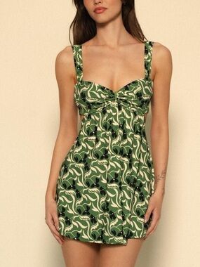 NWT Montce Veronica Floral Devin Short Slip Dress - Large